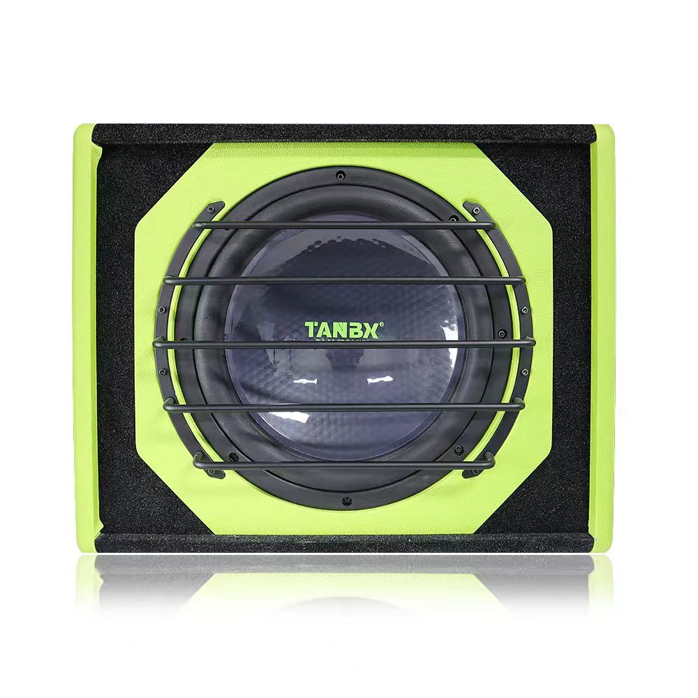 TANBX TB-K12PRO 12 Inch High Power Active Car Subwoofer Trapezoid Bass Speaker with Amplifier and Enclosure Box