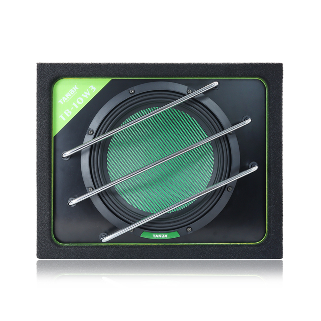 Factory Wholesale TB-10W3 10 Inch Active Car Subwoofer Trapezoid Bass Speaker with Amplifier and Enclosure Box