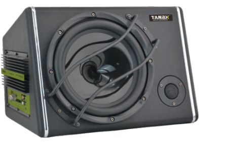 TANBX TB-1308 10 Inch Active Car Subwoofer Trapezoid Bass Speaker with Amplifier and Enclosure Box