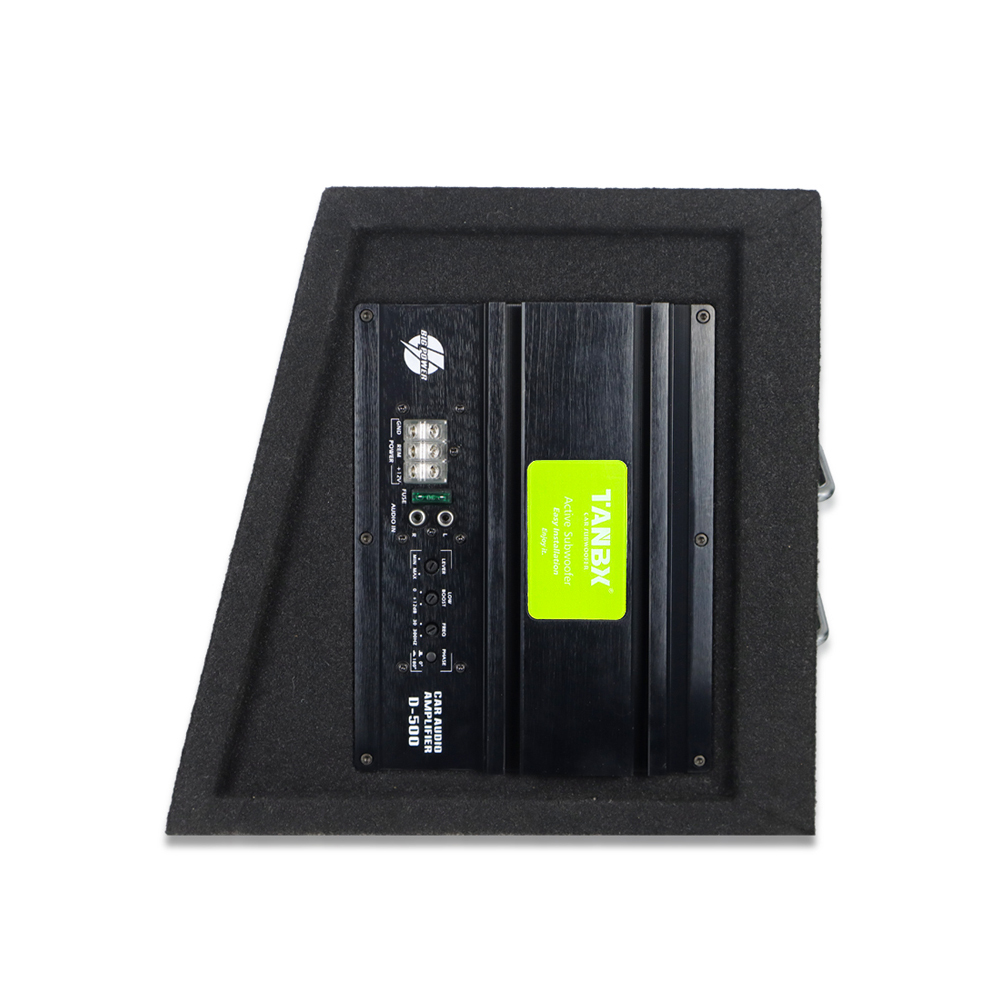 Factory Wholesale TB-10W3 10 Inch Active Car Subwoofer Trapezoid Bass Speaker with Amplifier and Enclosure Box