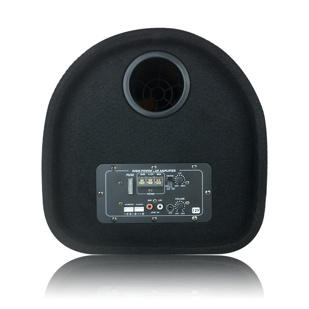 TANBX TB-JG-0110 10 Inch Active Car Subwoofer Tunnel Port Bass Speaker with Amplifier and Enclosure Box