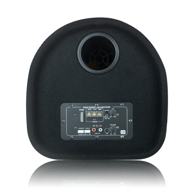TANBX TB-JG-0110 10 Inch Active Car Subwoofer Tunnel Port Bass Speaker with Amplifier and Enclosure Box