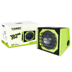TANBX TB-K12PRO 12 Inch High Power Active Car Subwoofer Trapezoid Bass Speaker with Amplifier and Enclosure Box