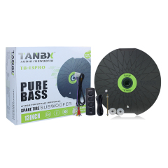 TANBX TB-13PRO 800W 13 Inch Ultra-Thin Active Car Subwoofer Spare Tire Bass System with Controller