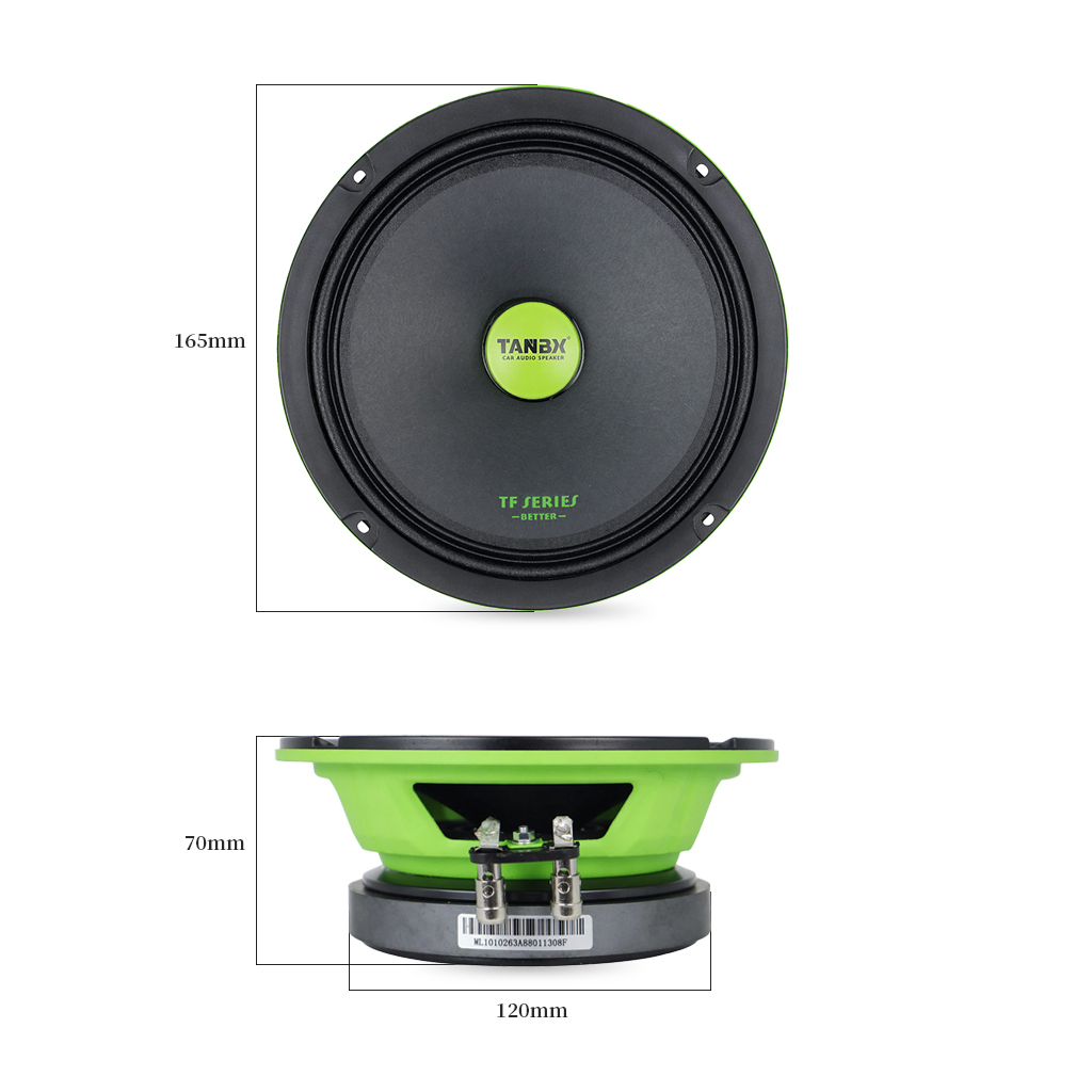 TANBX 6.5 Inch High Quality Car Door Speaker Full Range Car Audio Speaker OEM ODM Factory Supply