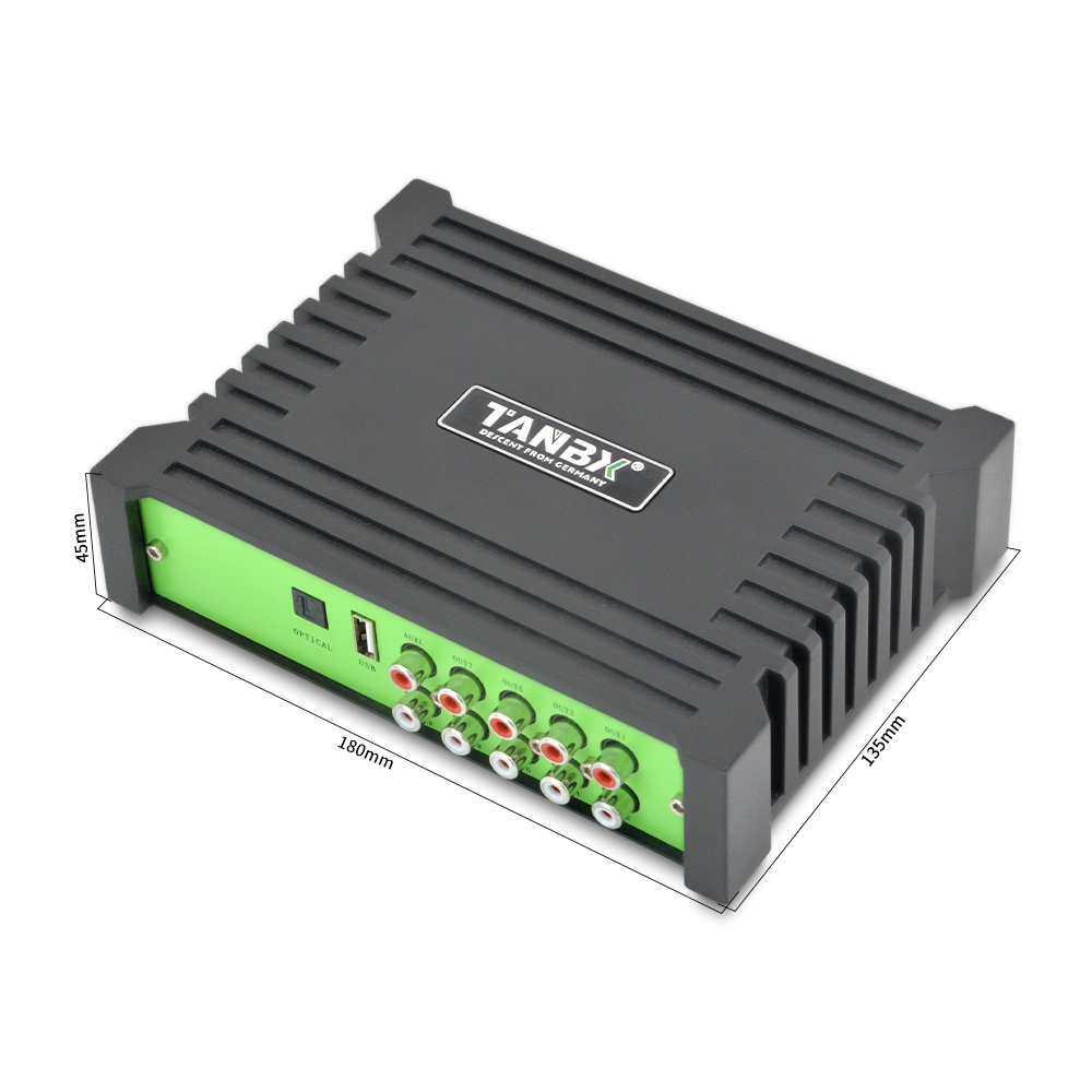 New Design Lossless Special bluetooth 4 Channel Car Audio DSP Amplifier Processor Support Computer / Android Phone 4 in 8 Out