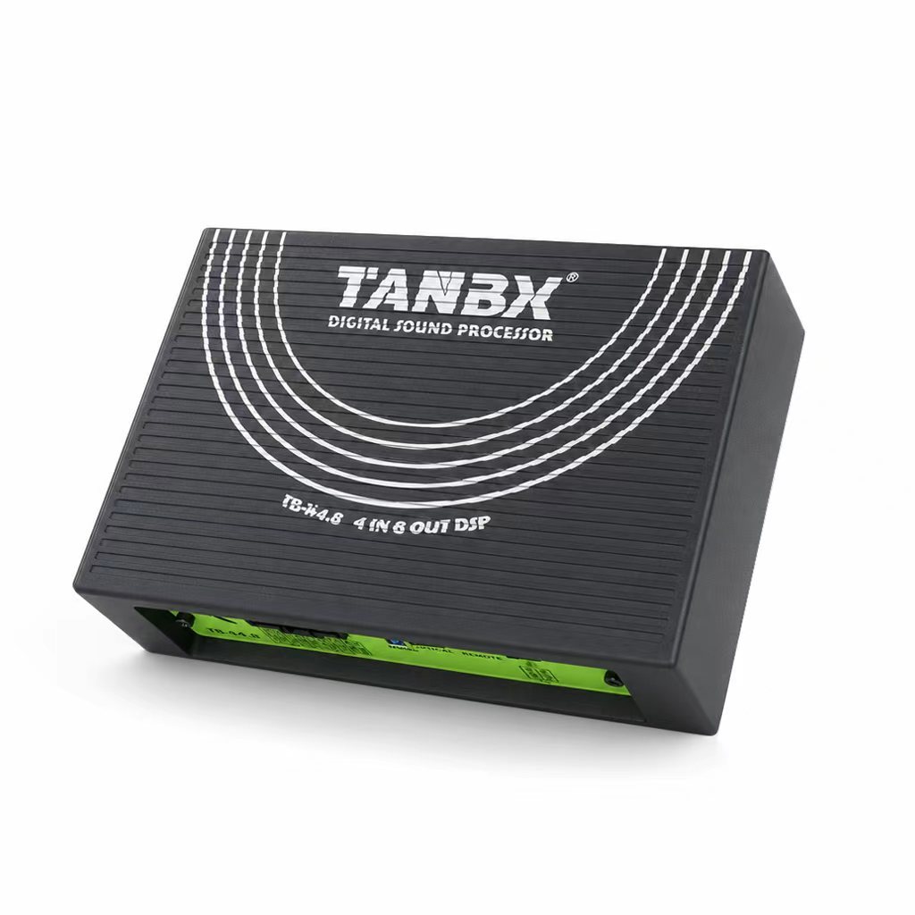 TANBX Car Audio 4IN8OUT DSP Amplifier Digital Sound Processor with Microphone TB-K4.8