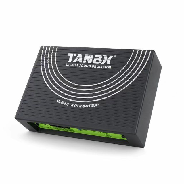 TANBX Car Audio 4IN8OUT DSP Amplifier Digital Sound Processor with Microphone TB-K4.8