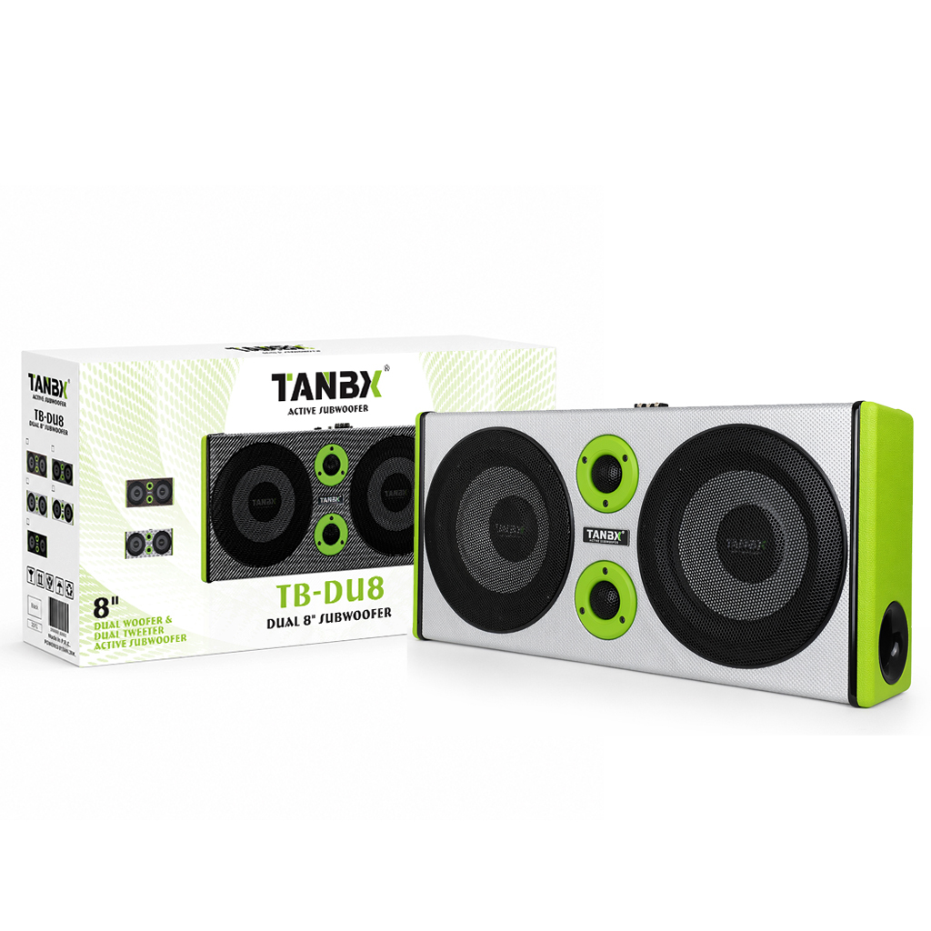 TB-DU8-04 8-Inch Dual Car Speaker Box with Tweeters