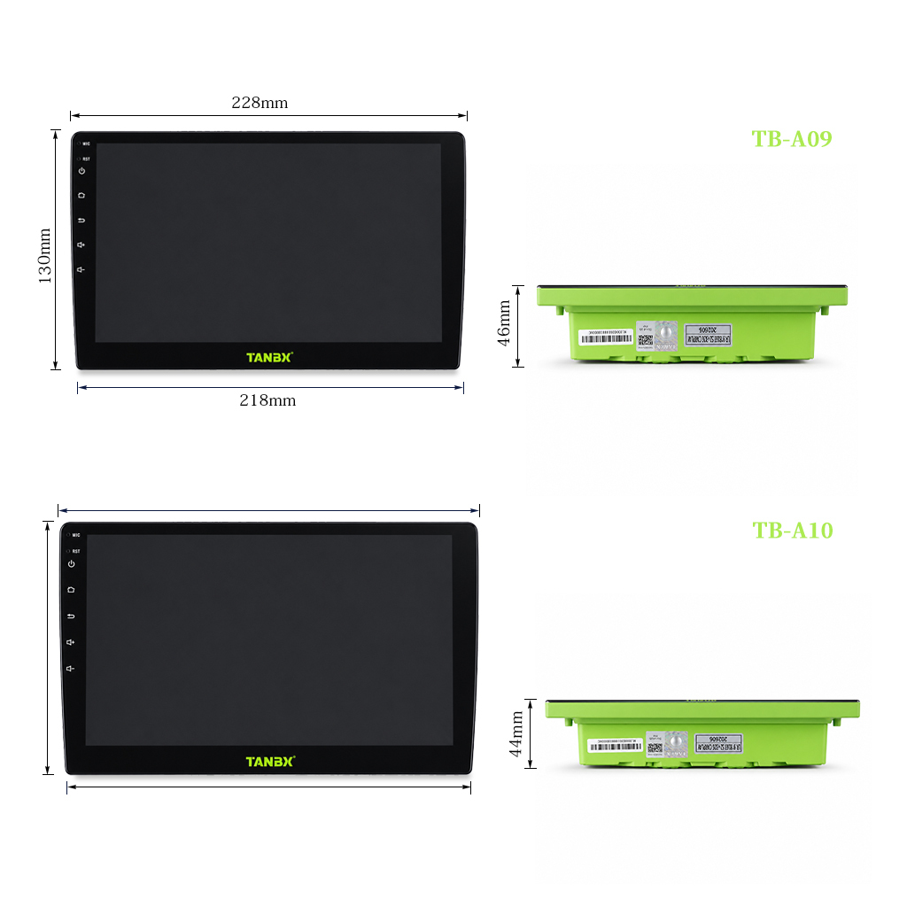 2 Din Car DVD Player 9'' Touch Screen Car Stereo Radio with GPS Navigation CD DVD USB AUX Input Universal Car Multimedia Player