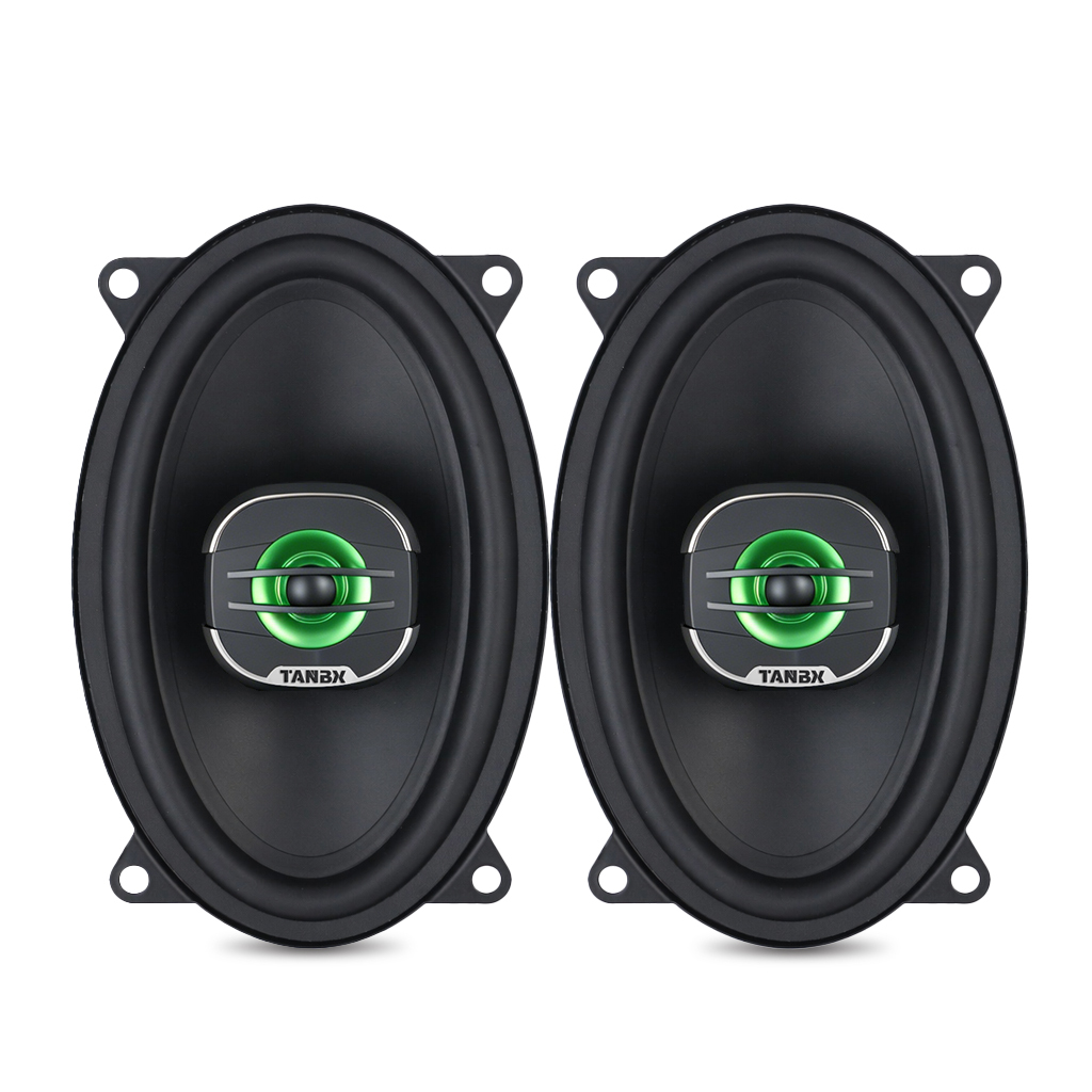 TANBX TB-1046 4×6 Inch Coaxial Car Speakers – 150W Peak Power 4Ω 2-Way Automotive Speakers