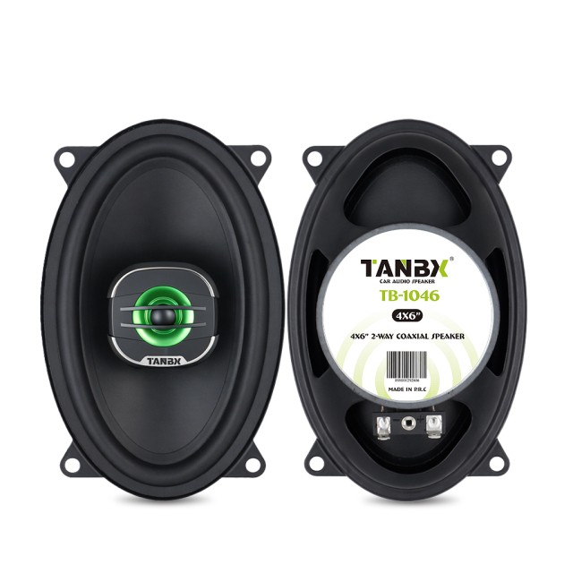 TANBX TB-1046 4×6 Inch Coaxial Car Speakers – 150W Peak Power 4Ω 2-Way Automotive Speakers