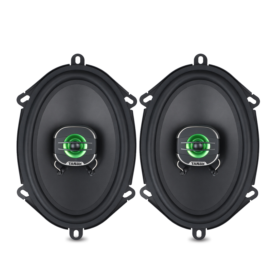 TANBX 6×9 Inch Coaxial Car Speakers – 2-Way Oval Automotive Door Speakers