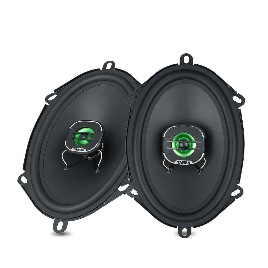 TANBX 6×9 Inch Coaxial Car Speakers – 2-Way Oval Automotive Door Speakers
