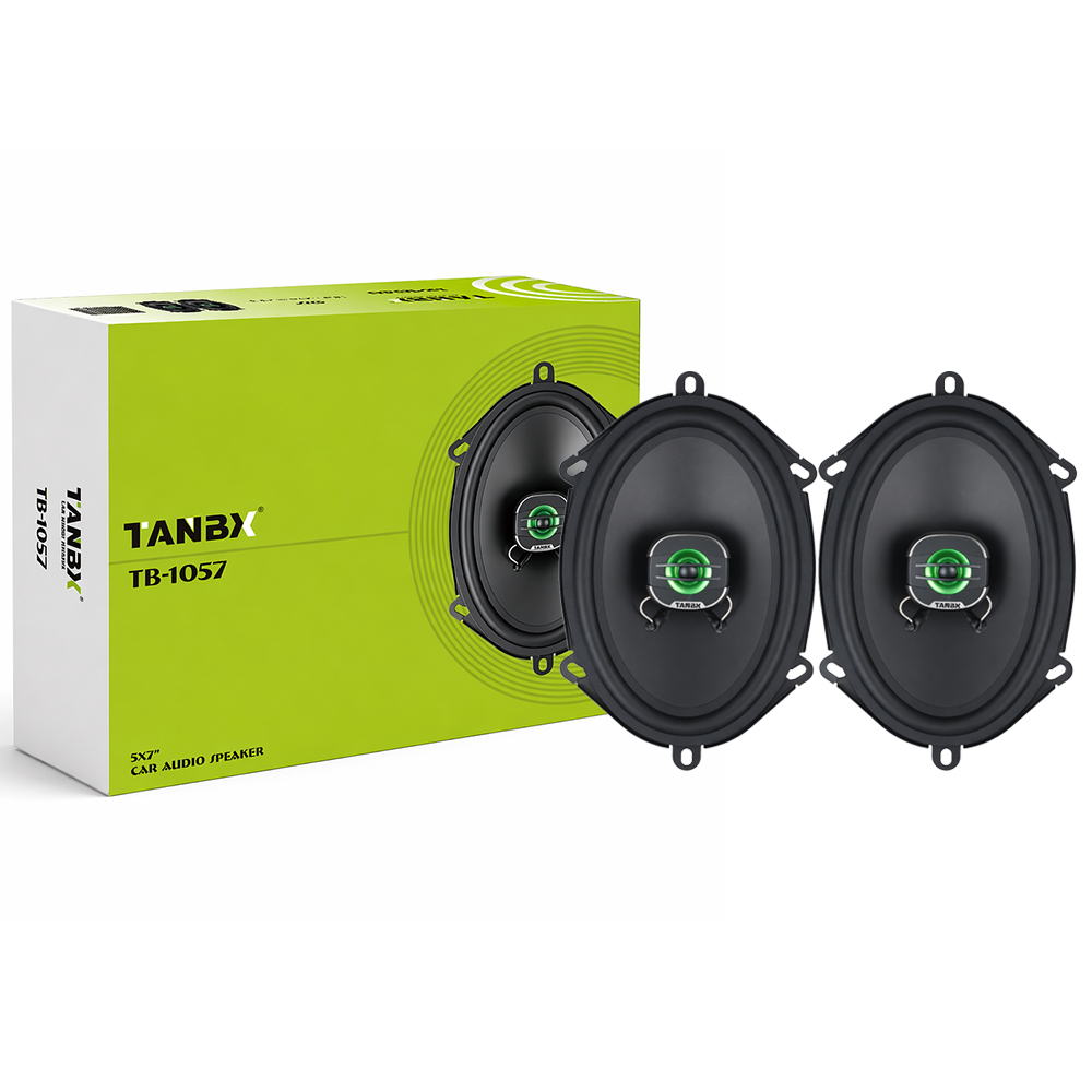 TANBX 6×9 Inch Coaxial Car Speakers – 2-Way Oval Automotive Door Speakers