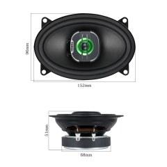 TANBX TB-1046 4×6 Inch Coaxial Car Speakers – 150W Peak Power 4Ω 2-Way Automotive Speakers