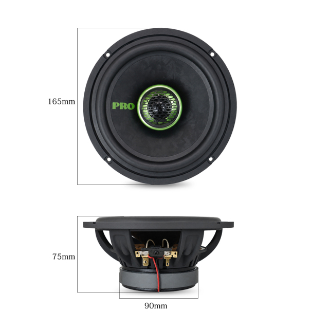 TANBX TB-6501 6.5 Inch Coaxial Car Audio Speaker 300W 4 Ohm Full Range Car Door Speaker 80W RMS