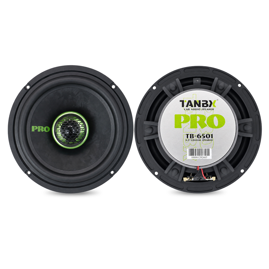 TANBX TB-6501 6.5 Inch Coaxial Car Audio Speaker 300W 4 Ohm Full Range Car Door Speaker 80W RMS