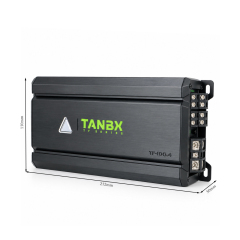 TANBX TF-100.4 4 Channel Class D Car Audio Amplifier 800W 2 Ohm 4 Ohm 110W x 4 RMS Auto Amplifier