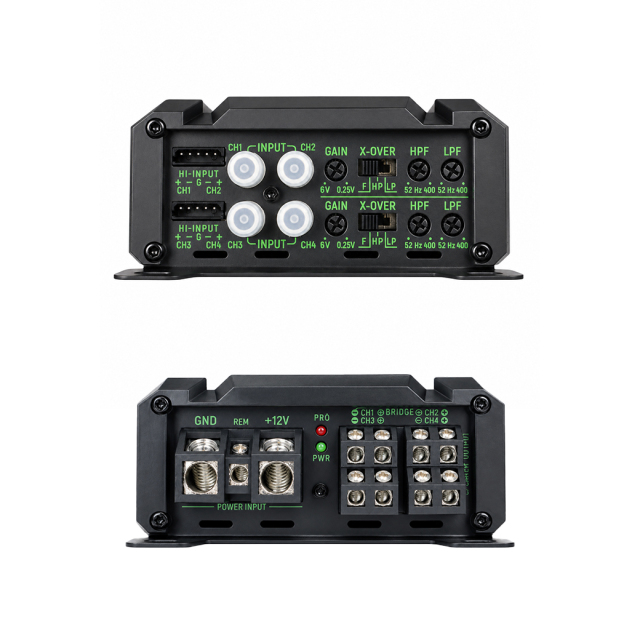 TANBX TF-100.4 4 Channel Class D Car Audio Amplifier 800W 2 Ohm 4 Ohm 110W x 4 RMS Auto Amplifier