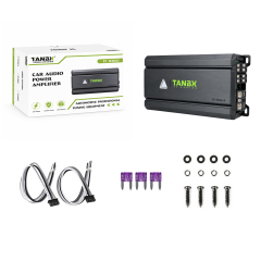 TANBX TF-100.4 4 Channel Class D Car Audio Amplifier 800W 2 Ohm 4 Ohm 110W x 4 RMS Auto Amplifier