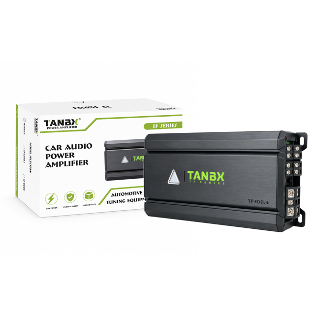 TANBX TF-100.4 4 Channel Class D Car Audio Amplifier 800W 2 Ohm 4 Ohm 110W x 4 RMS Auto Amplifier