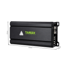 TANBX TF-1200.1 1 Channel Class D Car Audio Amplifier 1000W RMS 1 Ohm Monoblock Subwoofer Power Amplifier