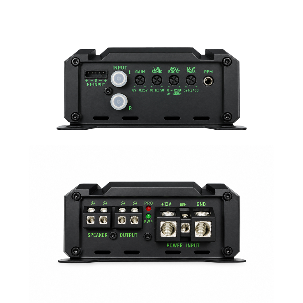 TANBX TF-1200.1 1 Channel Class D Car Audio Amplifier 1000W RMS 1 Ohm Monoblock Subwoofer Power Amplifier