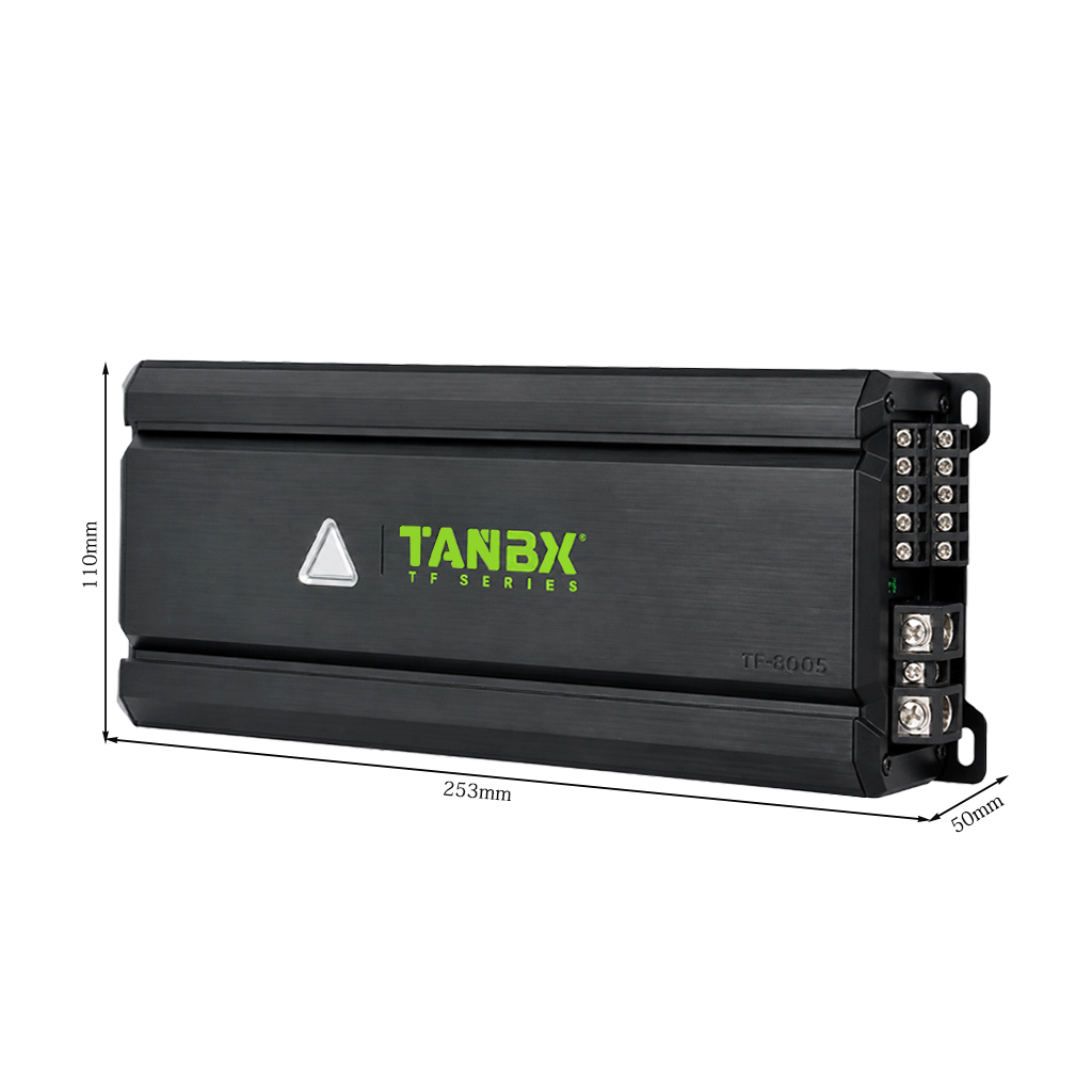 TANBX TF-8005 5 Channel Class D Car Audio Amplifier 600W RMS 1 Ohm 4 Channel + Subwoofer Amplifier