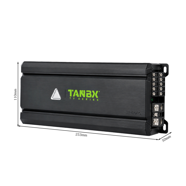 TANBX TF-8005 5 Channel Class D Car Audio Amplifier 600W RMS 1 Ohm 4 Channel + Subwoofer Amplifier