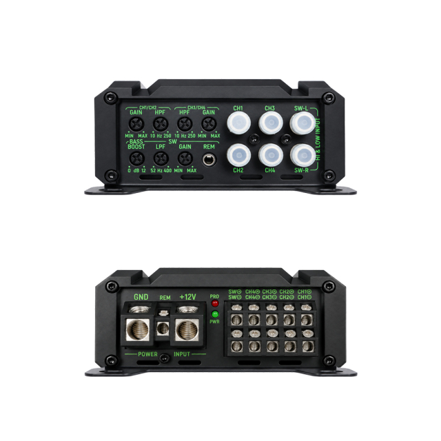 TANBX TF-8005 5 Channel Class D Car Audio Amplifier 600W RMS 1 Ohm 4 Channel + Subwoofer Amplifier