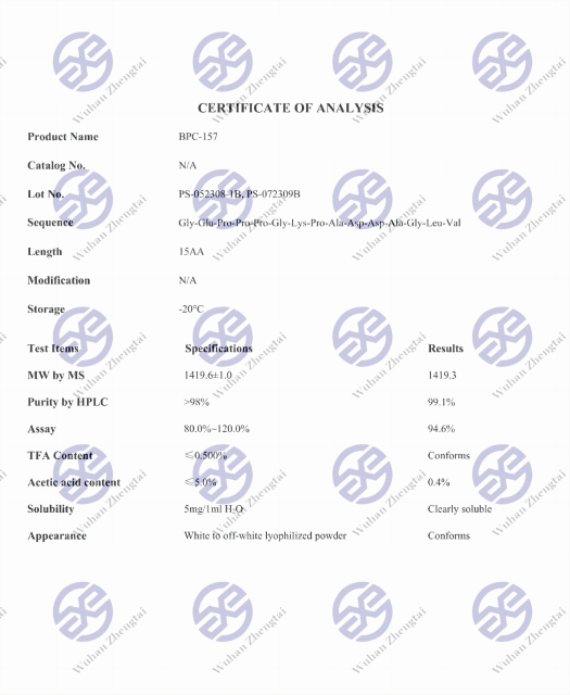 Buy BPC-157 (Body Protective Compound) Peptide 5 mg  10mg  15mg per vial