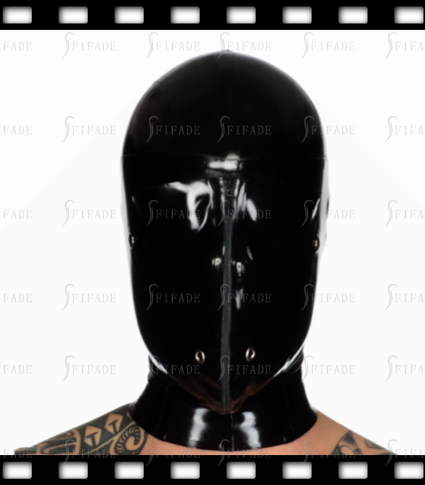 Latex Hoods Unisex Double Layer Unique Cool Face Cover Breathing Control