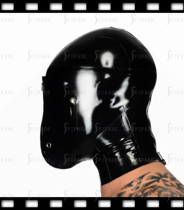 Latex Hoods Unisex Double Layer Unique Cool Face Cover Breathing Control