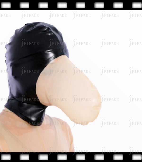 Latex Rubber Hoods Mask BDSM Big Breathing Bag Heavy Play Customized 0.4mm