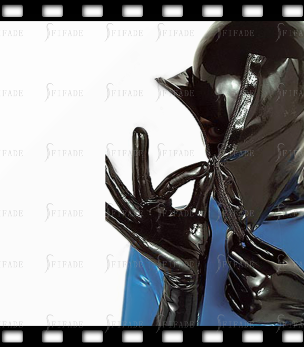 Latex Gummi Hoods Mask Double Layer Unique Mask Unisexy Heavy Play 0.4mm