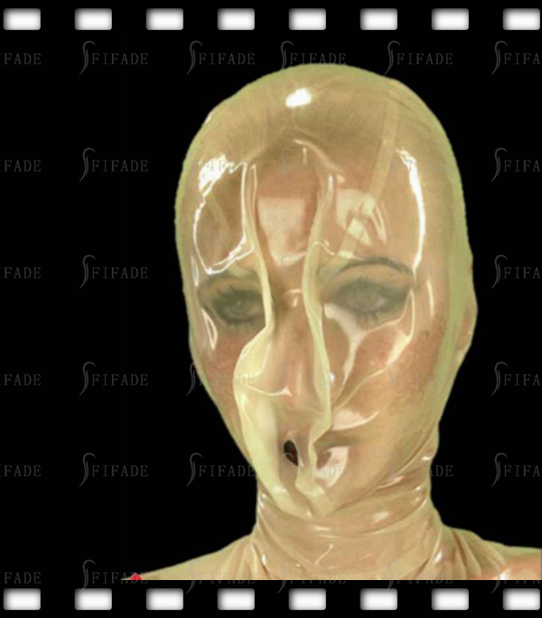 Latex Rubber Hoods BDSM Breathing Mask Hoods Heavy Play Customized 0.4mm