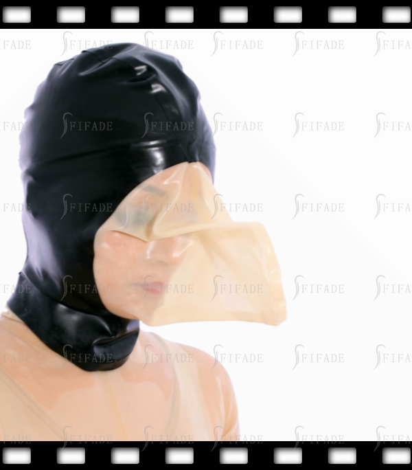 Latex Rubber Hoods Mask BDSM Big Breathing Bag Heavy Play Customized 0.4mm