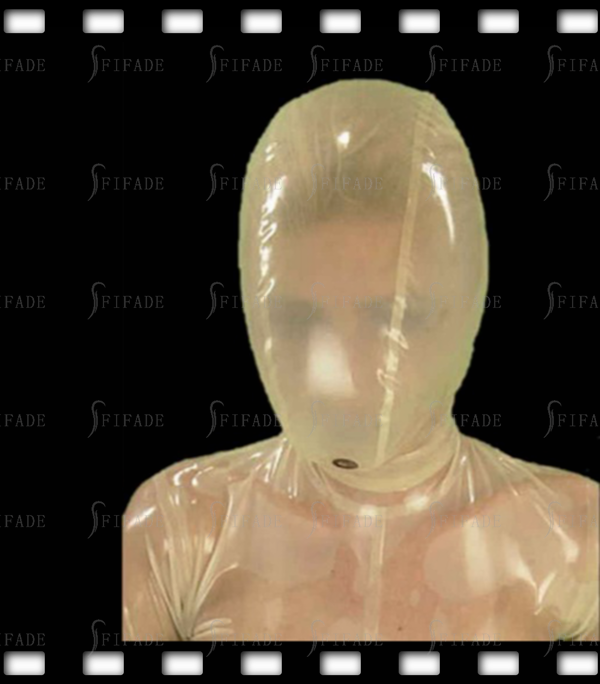 Latex Rubber Hoods BDSM Breathing Mask Hoods Heavy Play Customized 0.4mm