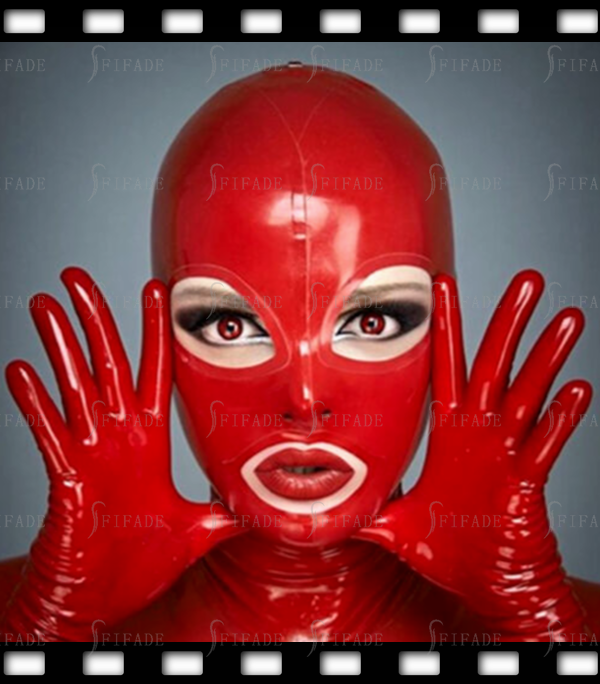 Latex Mask Hoods Hot Selling Classic Sexy Hoods for Women Customized 0.4MM