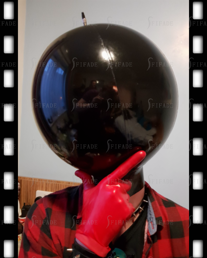 Latex Unisex Hoods Infallible Masks BDSM Garments Breathing Control Fetish Wear 0.4mm