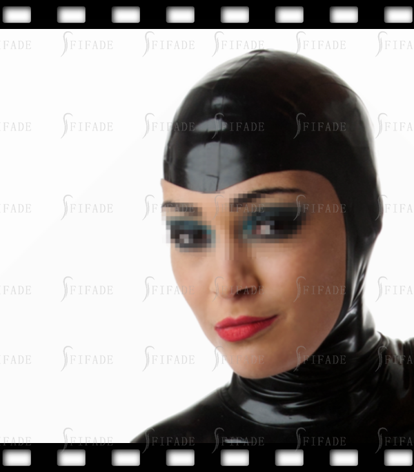 Latex Rubber Gummi Hoods Masks Open Face Customized 0.4MM