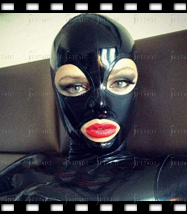 Latex Mask Hoods Hot Selling Classic Sexy Hoods for Women Customized 0.4MM