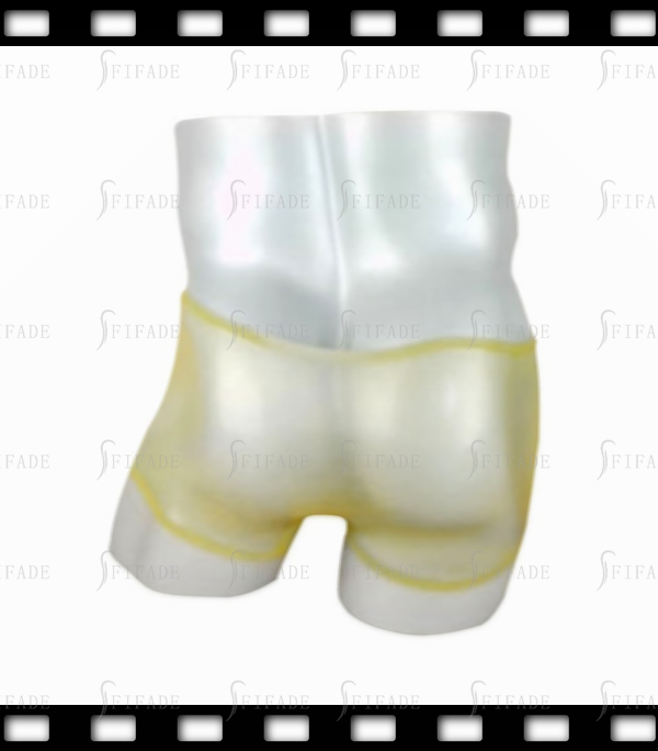 Latex Shorts Male Boxer with Condom Sheath Sexy Cool Customize .4mm