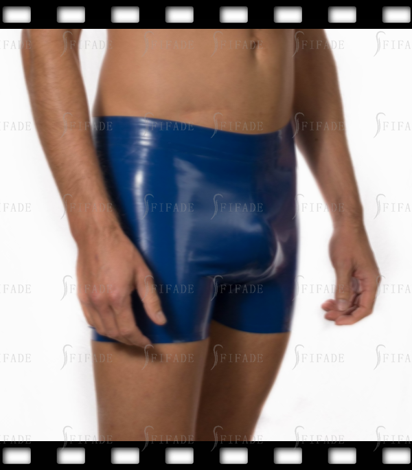 Latex Shorts for Men Classic Rubber Mens Boxer  Customized 0.4MM