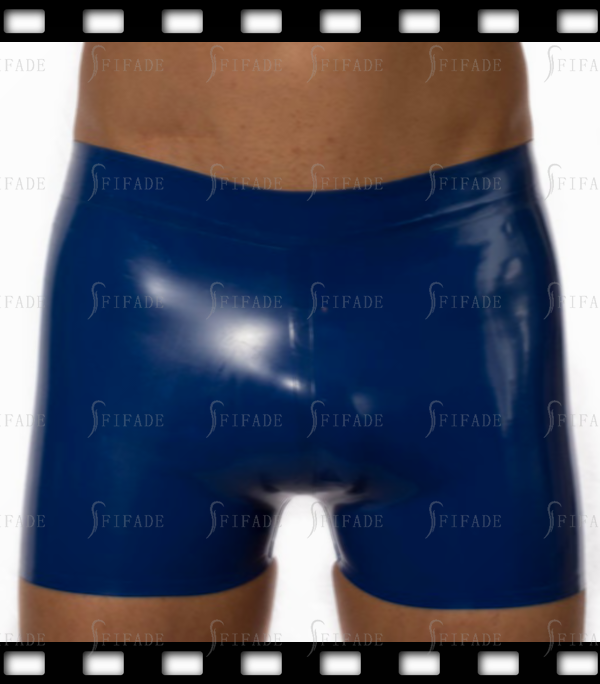 Latex Shorts for Men Classic Rubber Mens Boxer  Customized 0.4MM