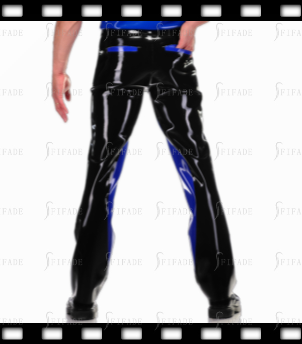 Latex Men's Trousers Male Casual Pants with Inside Semicircle Patterns Customized 0.4mm