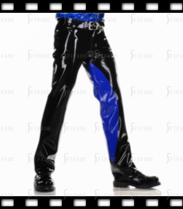 Latex Men's Trousers Male Casual Pants with Inside Semicircle Patterns Customized 0.4mm