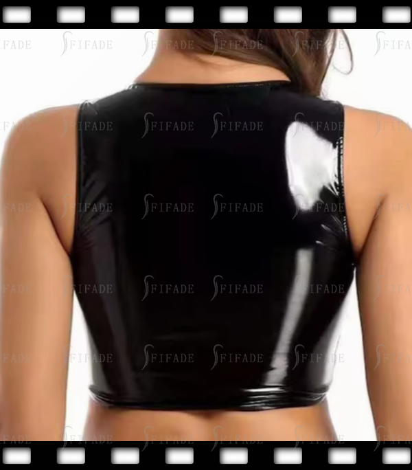 Latex Bar Seamless Front Closure Unique Sexy Fitted Leisure Customized 0.4mm