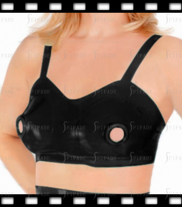 Latex Bar Full Coverage Nursing Bra Nipples Around Trims Open Sexy Play Customized 0.4mm